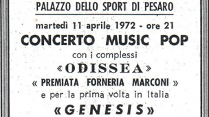 "I Genesis a Pesaro, 50 anni fa la magia di un concerto epico": oggi alle 17:30 conferenza in Sala Rossa