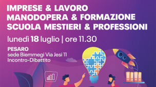 "Imprese e lavoro, manodopera e formazione", il 18 luglio l'iniziativa della CNA con il viceministro Accoto