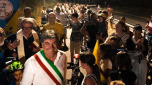 Inaugurato ed acceso il nuovo impianto d'illuminazione pubblica sulla pista ciclabile di Fano-Fenile