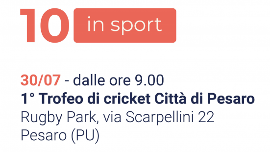 Labirinto Coop Sociale, sabato il 1° Torneo di cricket "Città di Pesaro" al Rugby Park in via Scarpellini