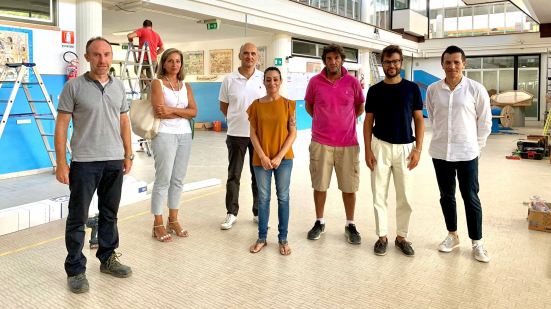 Al via i lavori presso la scuola di via Fermi, Pozzi e Murgia: "Intervento molto importante ma non l'unico"