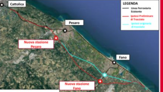 Arretramento ferrovia a Fano, il sindaco Seri: "Un risultato straordinario che cambierà il volto della città"