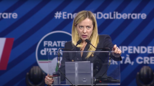 Giorgia Meloni: "L'era dei governi a guida PD che chiedono tutela all'estero è finita"