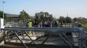 Marche Multiservizi, gli studenti del Liceo "Marconi" in visita al depuratore di Borgheria a Pesaro