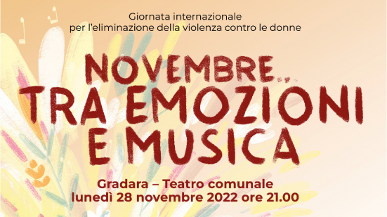 Lunedì 28 novembre al Teatro Comunale di Gradara l'evento "Novembre...tra emozioni e musica"