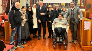 Luca Panichi ospite a San Costanzo per la campagna di sensibilizzazione contro ogni forma di violenza