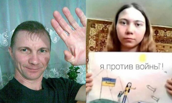 Mostra sui social il disegno della figlia sulla pace, arrestato a Minsk l'uomo russo condannato a due anni