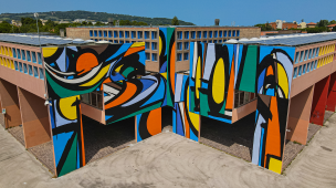Al Campus scolastico di Pesaro la nuova opera realizzata da Reperti Urbani e Sobekcis