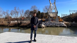 Nuovo ponte ciclopedonale Tombaccia - via dell'Acquedotto, Pozzi: "I lavori proseguono spediti"