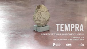 "Tempra" è la nuova installazione d'arte contemporanea di Gianluca Panareo a Casa Bucci a Pesaro