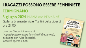 M'AMA non M'AMA, lunedì 3 giugno a Fermignano l'incontro con l'attivista e formatore Lorenzo Gasparrini