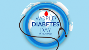 Giornata Mondiale del Diabete, il Comune colora di blu la fontana di piazzale Matteotti e via San Francesco