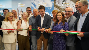 Acquaroli inaugura il comitato elettorale: "Cinque anni fa una scommessa, oggi una realtà"