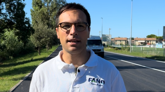 Fano, via Papiria riaperta al traffico dopo i lavori: nuova pavimentazione ad alte prestazioni