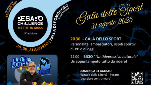 Pesaro, il 31 agosto il "Galà dello Sport" alla Palla di Pomodoro: atleti, storie e spettacolo