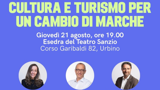 Ricci: “Cultura e turismo motore del rilancio delle Marche, il 21 agosto evento a Urbino con la sindaca di Firenze Sara Funaro”