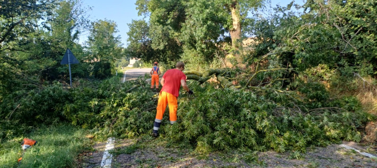 Maltempo, la Provincia fa la conta dei danni: 80mila euro e trenta interventi nella notte