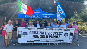Fratelli d'Italia a Pesaro: confronto su giustizia e sicurezza in piazzale della Libertà