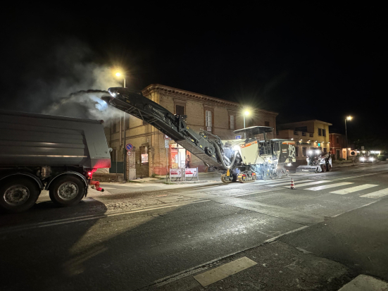 Fano, al via i lavori di riasfaltatura di via Roma e il rifacimento della pista ciclopedonale