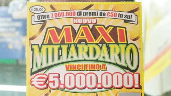 Senigallia, maxi vincita da 5 milioni di euro con un Gratta e Vinci