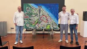 Pesaro, l'artista Yaroslav Gamolko dona un'opera al Comune: "Un dialogo con la città"