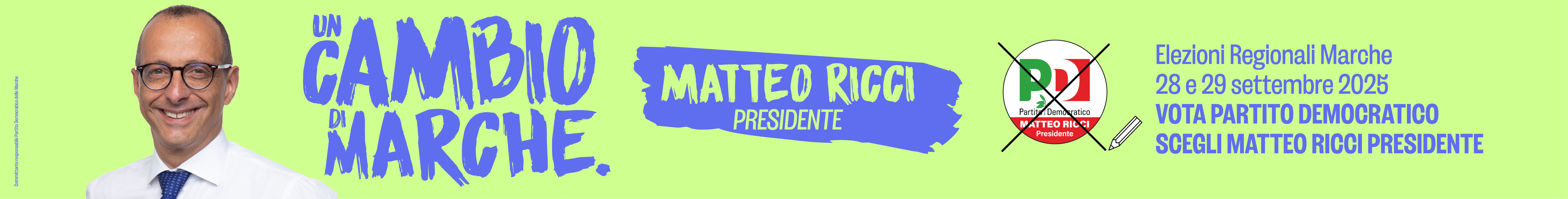 Ricci elezioni 2025 header