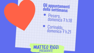 Matteo Ricci lancia i "Comizi d'Amore per le Marche": primo appuntamento a Pesaro e Corinaldo