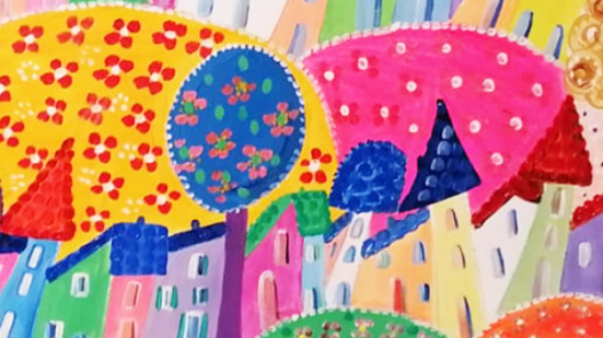 Pesaro, alla Galleria Rossini la personale di Claudia Angelucci tra paesaggi e colori naïf