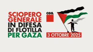 Venerdì 3 ottobre proclamato lo sciopero generale di CGIL e USB contro l'abbordaggio della Flotilla