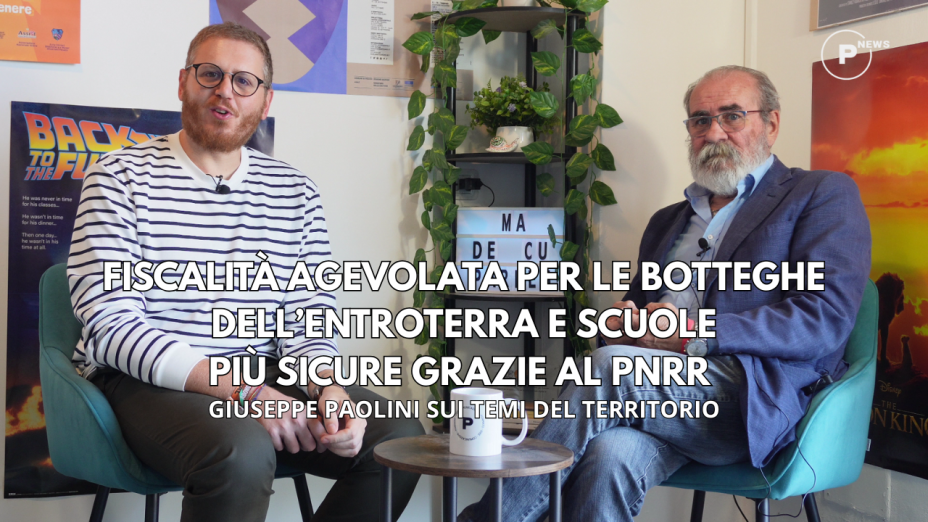 Giuseppe Paolini: fiscalità agevolata per le botteghe dell’entroterra e scuole più sicure grazie al PNRR