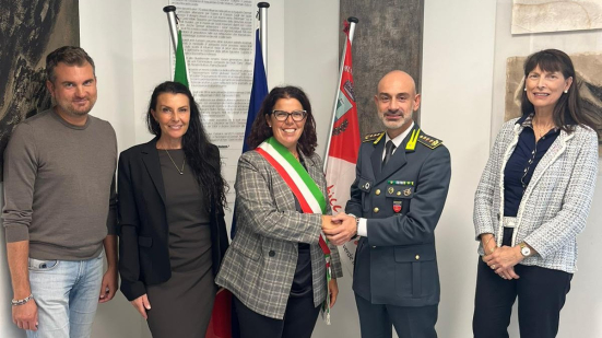 Gabicce Mare, la sindaca Girolomoni accoglie il nuovo comandante provinciale della Guardia di Finanza