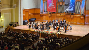 Successo per la Filarmonica G. Rossini in Russia sul palco del Conservatorio Tchaikovsky di Mosca