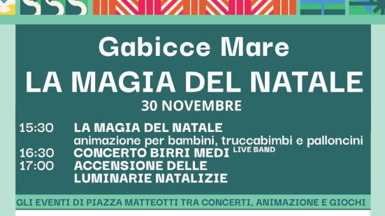 Gabicce Mare accende "La Magia del Natale": dal 30 novembre un mese di eventi, luci e iniziative