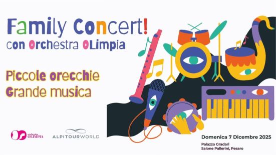 Orchestra Olimpia, Family Concert a Pesaro: un pomeriggio di musica dal vivo per bambini e famiglie