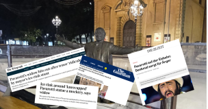 Pavarotti, la statua di Pesaro finisce sulla stampa internazionale: l’episodio rimbalza su Guardian, Telegraph, Times e Die Zeit