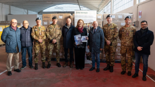 Unione dei Comuni Pian del Bruscolo: oltre 700 kg di alimenti donati dai militari del 28° Reggimento "Pavia"