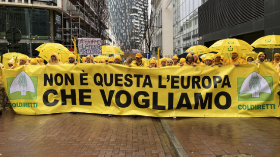 Coldiretti Marche a Bruxelles il 18 dicembre: agricoltori in piazza per un'Europa più vicina ai territori