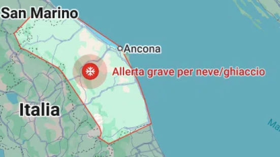 Neve in corso sull'Appennino umbro-marchigiano