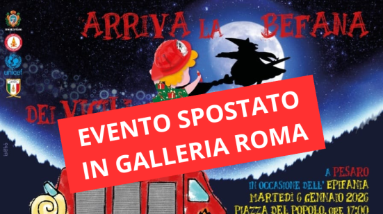 A Pesaro arriva la Befana: eventi in città tra Galleria Roma, Villa Fastiggi e Duomo