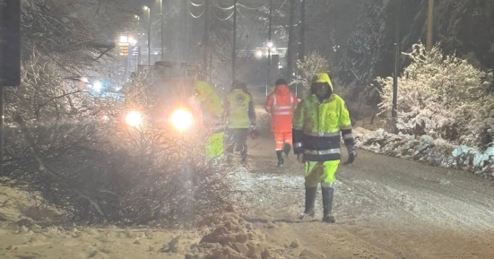 Fermignano, emergenza neve: riaperta la strada di Santa Maria in Casale