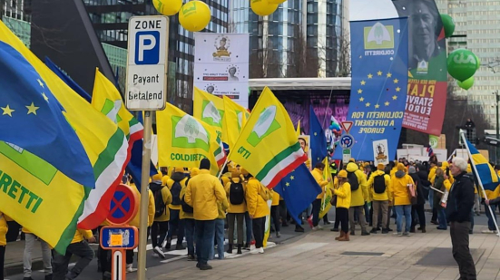 Coldiretti a Strasburgo il 20 gennaio contro l’accordo Mercosur: mobilitazione davanti al Parlamento Europeo