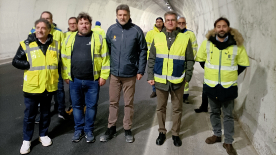 SS3 Flaminia, l'assessore regionale Baldelli: "In avvio i lavori alla galleria del Furlo"