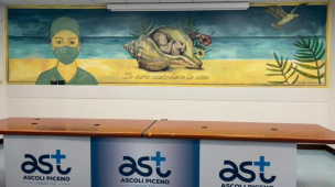 San Benedetto del Tronto: murales dedicato alla cura della vita all’Ospedale Madonna del Soccorso