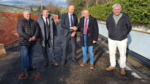 Riapre via Leonardo Da Vinci a Montecchio dopo la frana: lavori da oltre 500mila euro