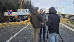 Pesaro, frana sulla SS16 - Assessore Baldelli: "Lavoriamo per riaprire entro pomeriggio"