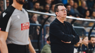 VL Pesaro-Rimini, Spiro Leka presenta il derby di Serie A2: “Servono difesa e controllo del ritmo”