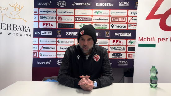 Stellone dopo Vis Pesaro 1 Pontedera 1: «Non sono soddisfatto, è una questione di testa»