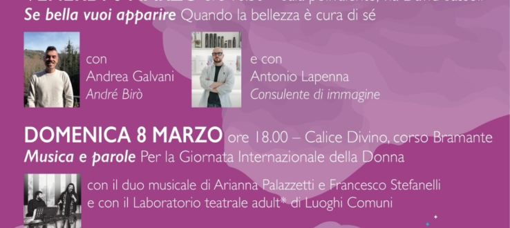 Fermignano, M’ama non M’ama celebra la Giornata della Donna: tre eventi per dire no alla violenza