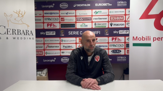 Vis Pesaro 2 Bra 1, Stellone: «Vittoria che ridà morale ed entusiasmo alla squadra»