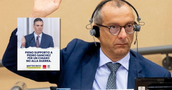 Ricci (PD): pieno sostegno a Pedro Sanchez, “l’Europa segua la strada della pace”